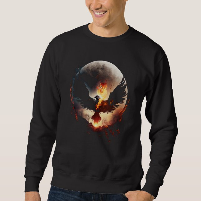Phoenix Rising From Ashes Resurrectio Rebirth New  Sweatshirt (Vorderseite)
