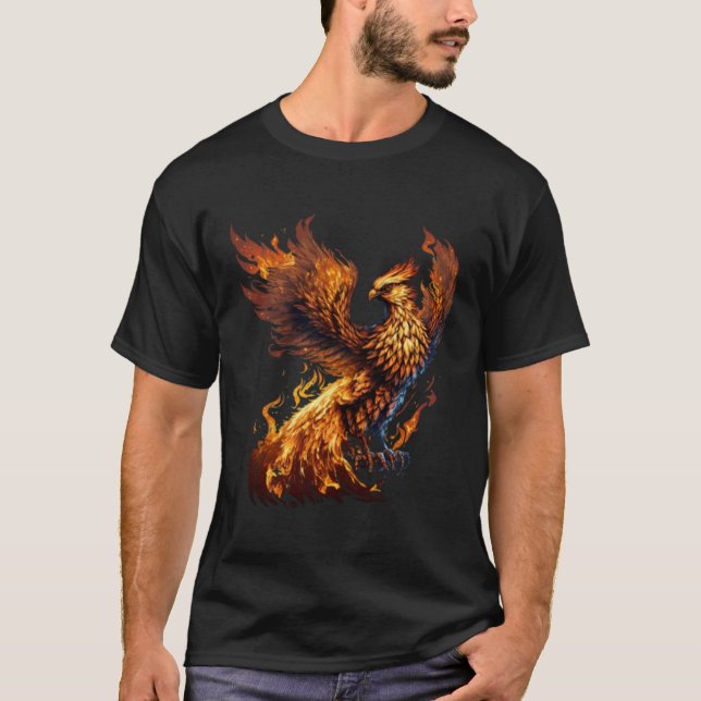 Phoenix Rising From Ashes Resurrection Rebirth New T-Shirt (Vorderseite)
