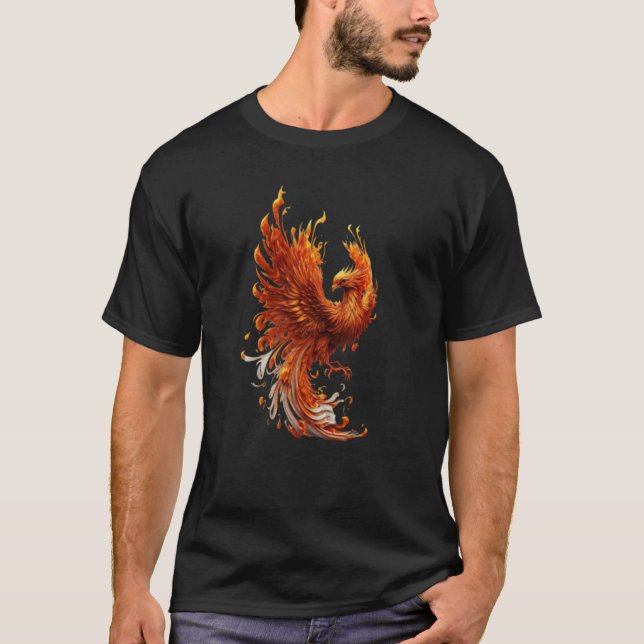 Phoenix Rising From Ashes Resurrection Rebirth New T-Shirt (Vorderseite)