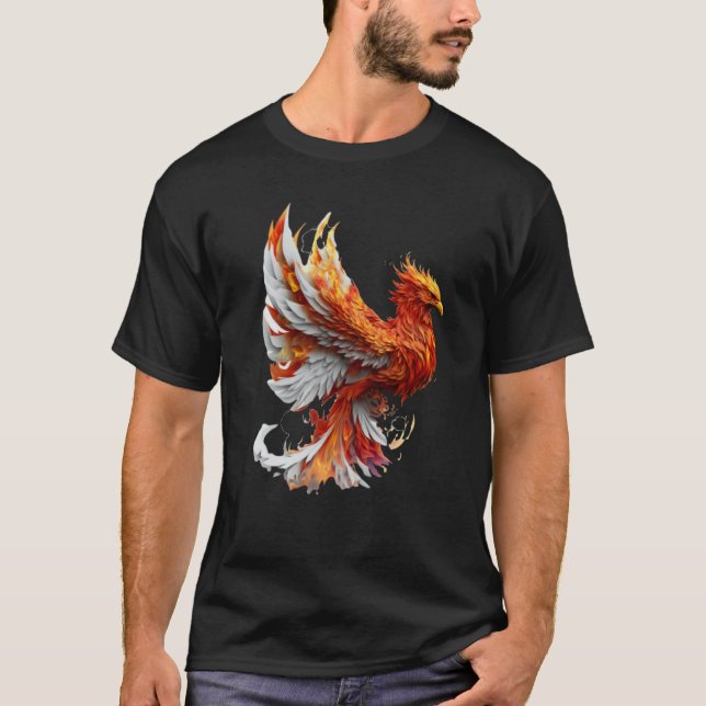 Phoenix Rising From Ashes Resurrection Rebirth New T-Shirt (Vorderseite)