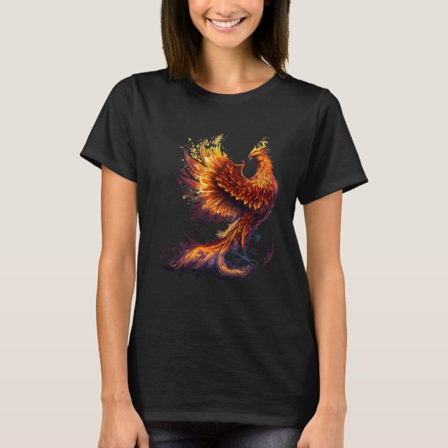 Phoenix Rising From Ashes Resurrection Rebirth New T-Shirt (Vorderseite)