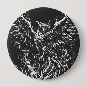 Phoenix Rising From the Flames von BurnsInHell Button