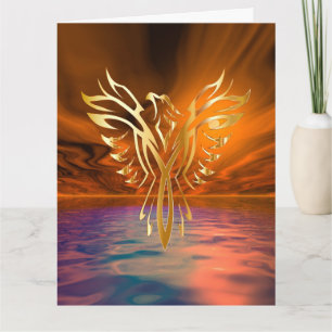 Phoenix Rising Grußkarte Karte