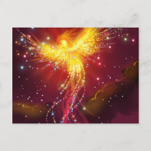 Phoenix Rising (lila) Postkarte