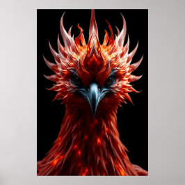 🔥 Phoenix Rising - Majestic Fire Bird Fantasy Art Poster