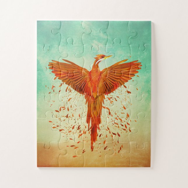 Phoenix Rising - Mixed Media Puzzle (Vertikal)