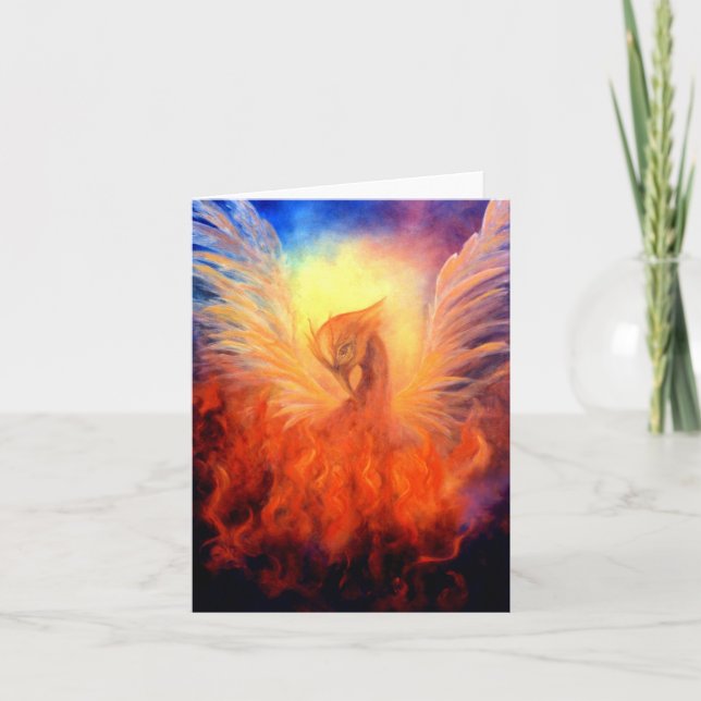 Phoenix Rising Notecard Karte (Vorderseite)