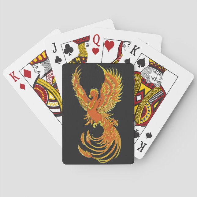 Phoenix Rising Playing Cards Spielkarten (Rückseite)