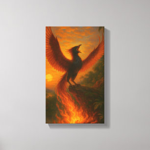 Phoenix Rising — Signatur-Acrylgemälde Orrin Stu Leinwanddruck