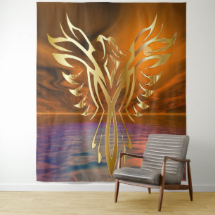 Phoenix Rising Teppich Wandteppich