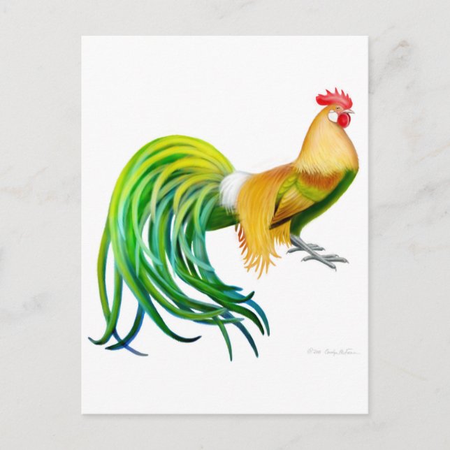 Phoenix Rooster Postkarte (Vorderseite)