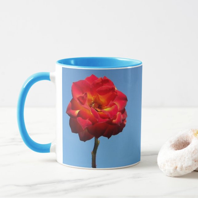 Phoenix-Rose in der Sky-Tasse Tasse (Mit Donut)
