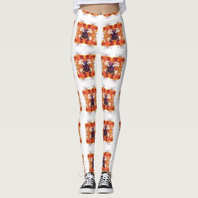 Phoenix-ruhiger Geist Leggings (Vorderseite)