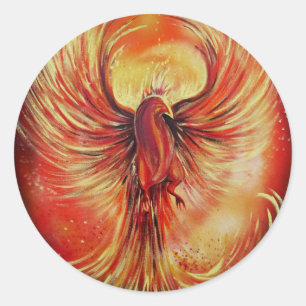 Phoenix Runder Aufkleber