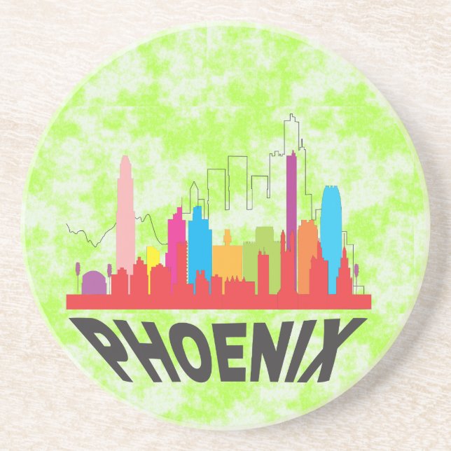 Phoenix Sandstein Untersetzer (Vorne)
