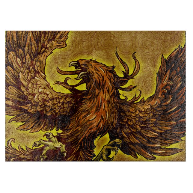 Phoenix Schneidebrett (Vorderseite)