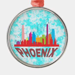 Phoenix Silbernes Ornament