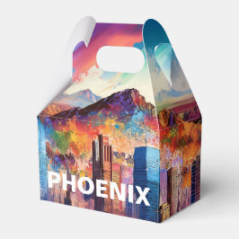 Phoenix Skyline Abstrakte Kunst Geschenkschachtel