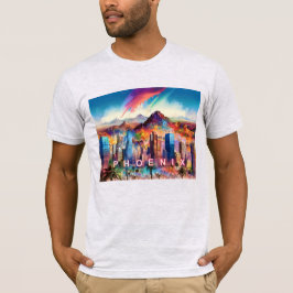 Phoenix Skyline Graffiti Art T-Shirt