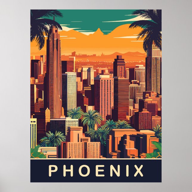 Phoenix Skyline, Reisen Poster (Vorne)