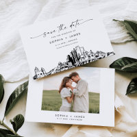 Phoenix Skyline Wedding Save the Date Card