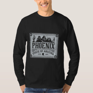 Phoenix Staat von Arizona Estd 1881 Cactus Mountai T-Shirt