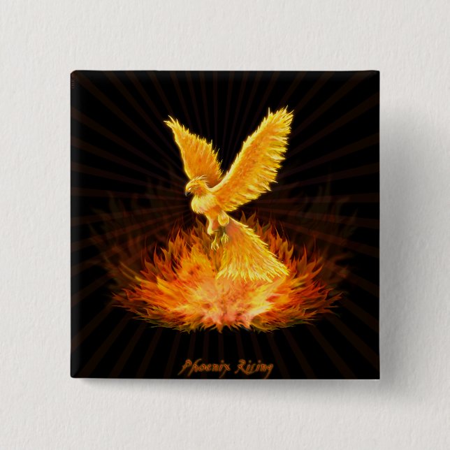 Phoenix-Steigen Button (Vorderseite)