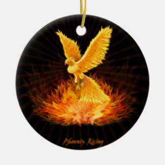 Phoenix-Steigen Keramik Ornament