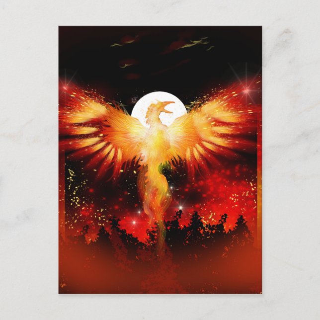 Phoenix steigende Postkarte (Vorderseite)