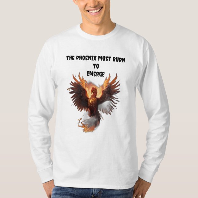 Phoenix steigt, Feuervogel T-Shirt (Vorderseite)