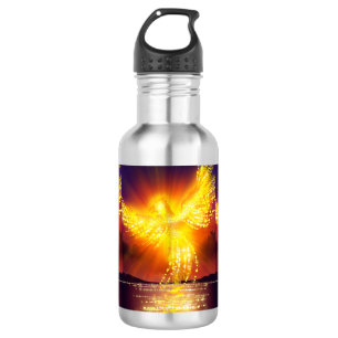 Phoenix steigt über Wasser Edelstahlflasche