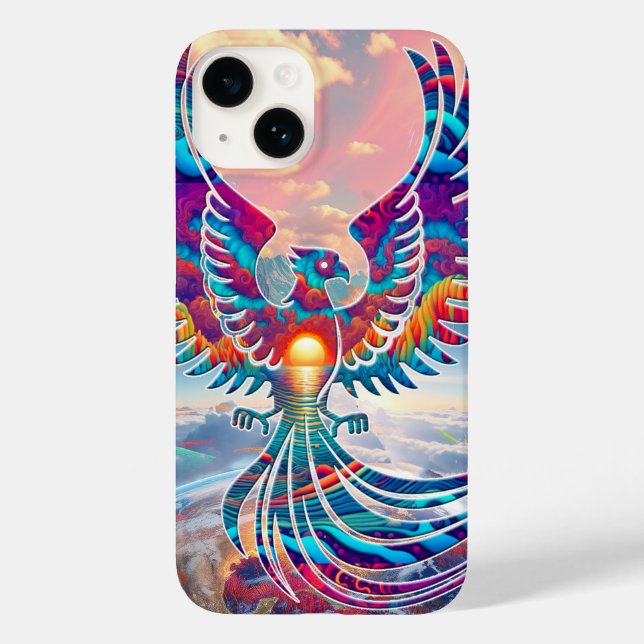 Phoenix Sunrise Case-Mate iPhone Hülle (Rückseite)