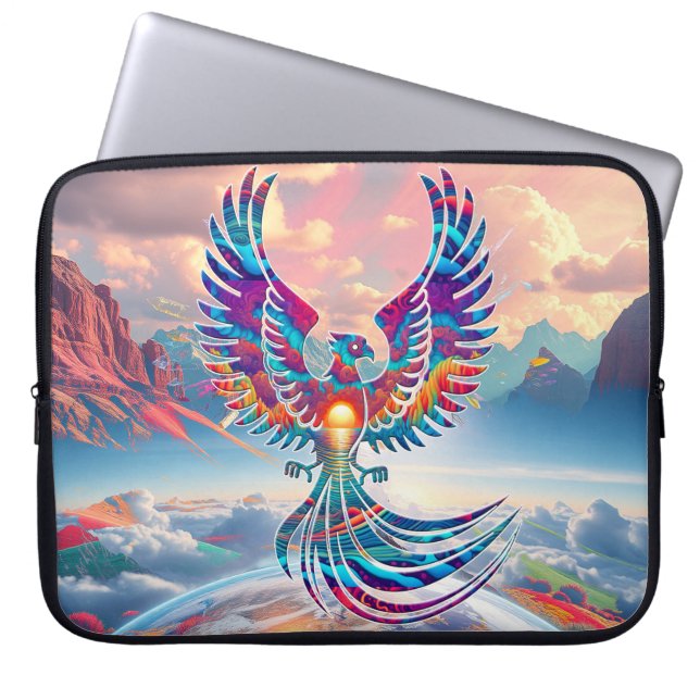 Phoenix Sunrise Laptopschutzhülle (Vorderseite)