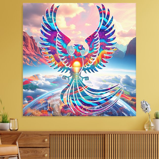 Phoenix Sunrise Leinwanddruck (Insitu (Wohnzimmer))