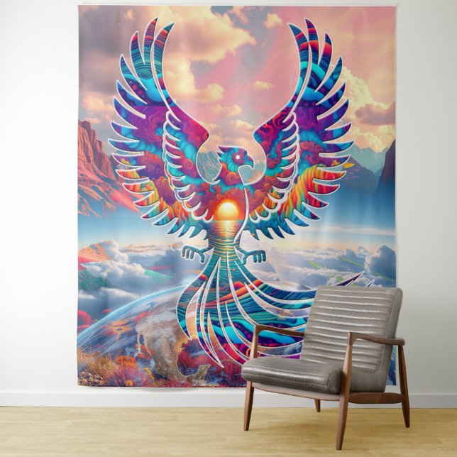 Phoenix Sunrise Wandteppich (Beispiel)
