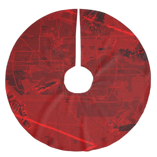 Phoenix TAC Chart Polyester Weihnachtsbaumdecke (Vorderseite)