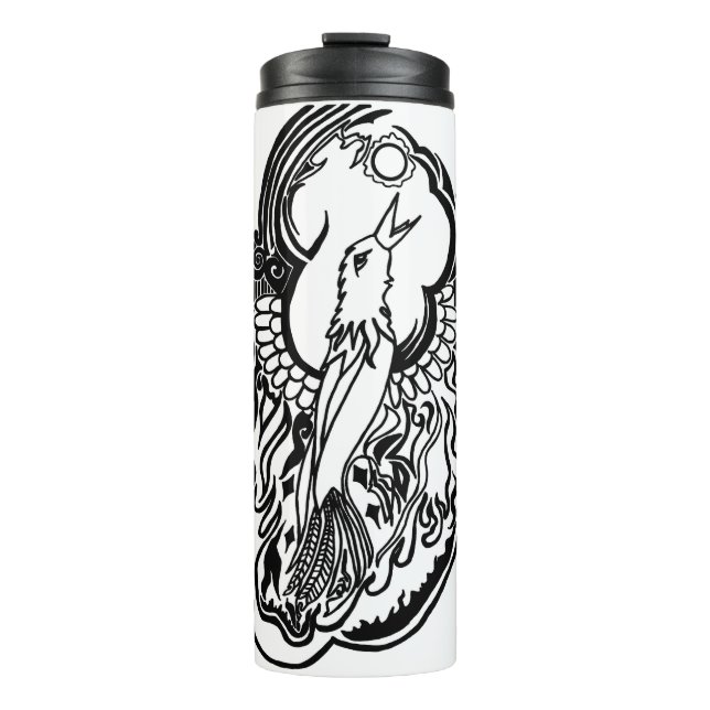Phoenix Tattoo Thermosbecher (Vorderseite)