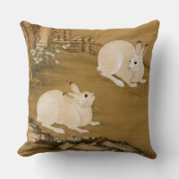 Phoenix Tree & Rabbits Antikes Chinesisches Gemäld