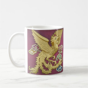 Phoenix- und Drache-Tasse Tasse