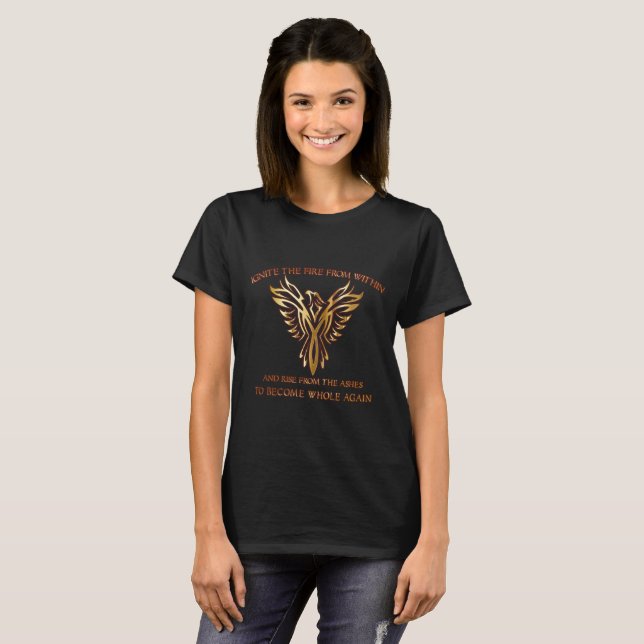 Phoenix-Vogel-Aufstieg vom T - Shirt der (Vorne ganz)