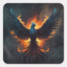 Phoenix-Vogel steigt mit Flammen auf