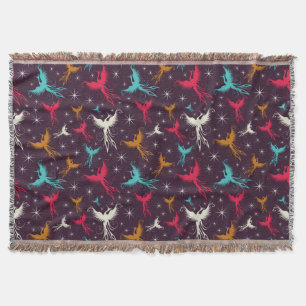 Phoenix-Vogel-Zahl Muster Decke