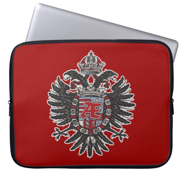 Phoenix-Wappen heraldischer Ænigma grafischer Laptopschutzhülle (Vorderseite)