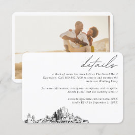Phoenix Wedding Hotel Zimmerblockdetails Begleitkarte