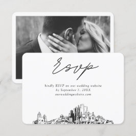 Phoenix Wedding Minimalistisch Sketch UAWG Begleitkarte