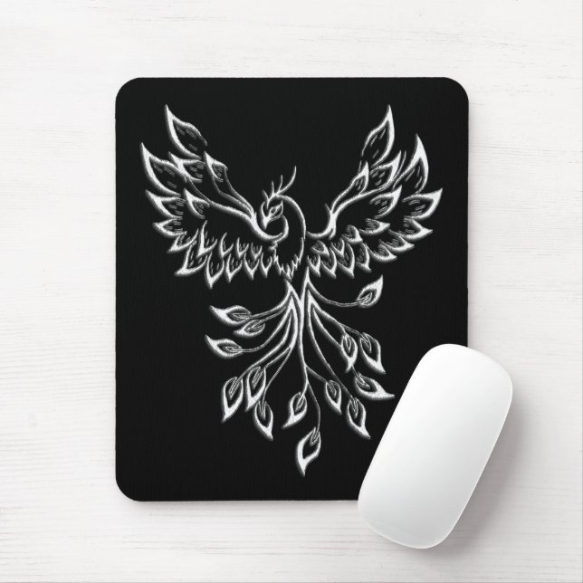 Phoenixanstiege auf schwarz mousepad (Mit Mouse)