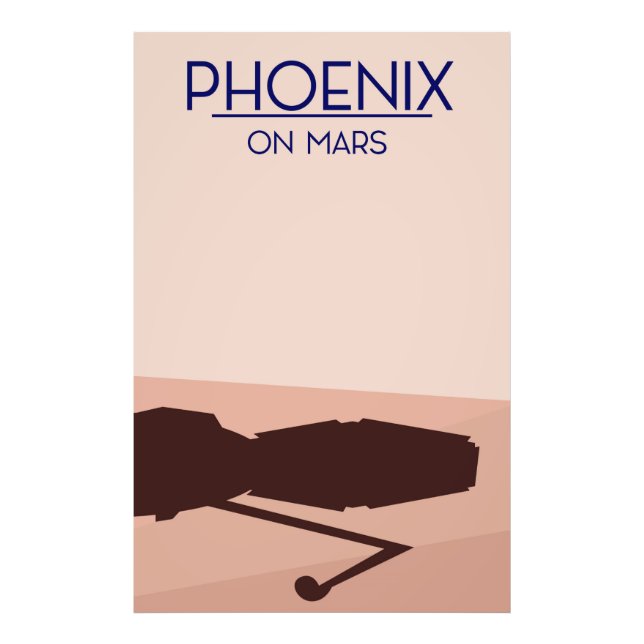 Phoenixlander auf Mars. Fotodruck (Vorne)