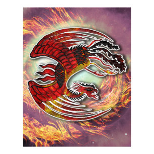 Phoenixs Wiederauferstehung: Aufstieg aus der Flam Fotodruck