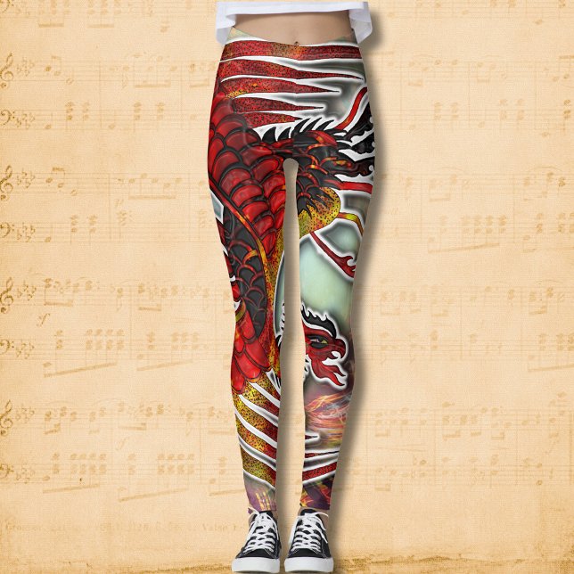 Phoenixs Wiederauferstehung: Aufstieg aus der Flam Leggings (Von Creator hochgeladen)