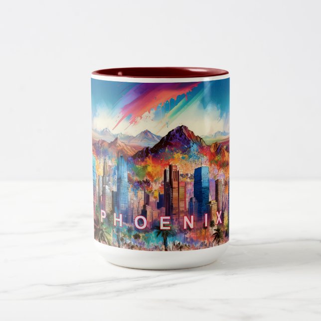Phoenixtal Zweifarbige Tasse (Mittel)